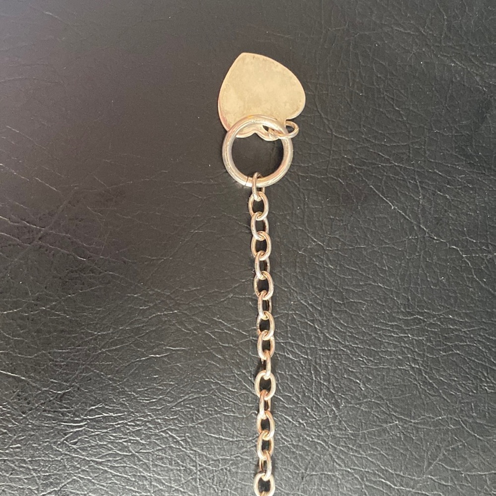 Sterling Silver Heart Toggle Bracelet